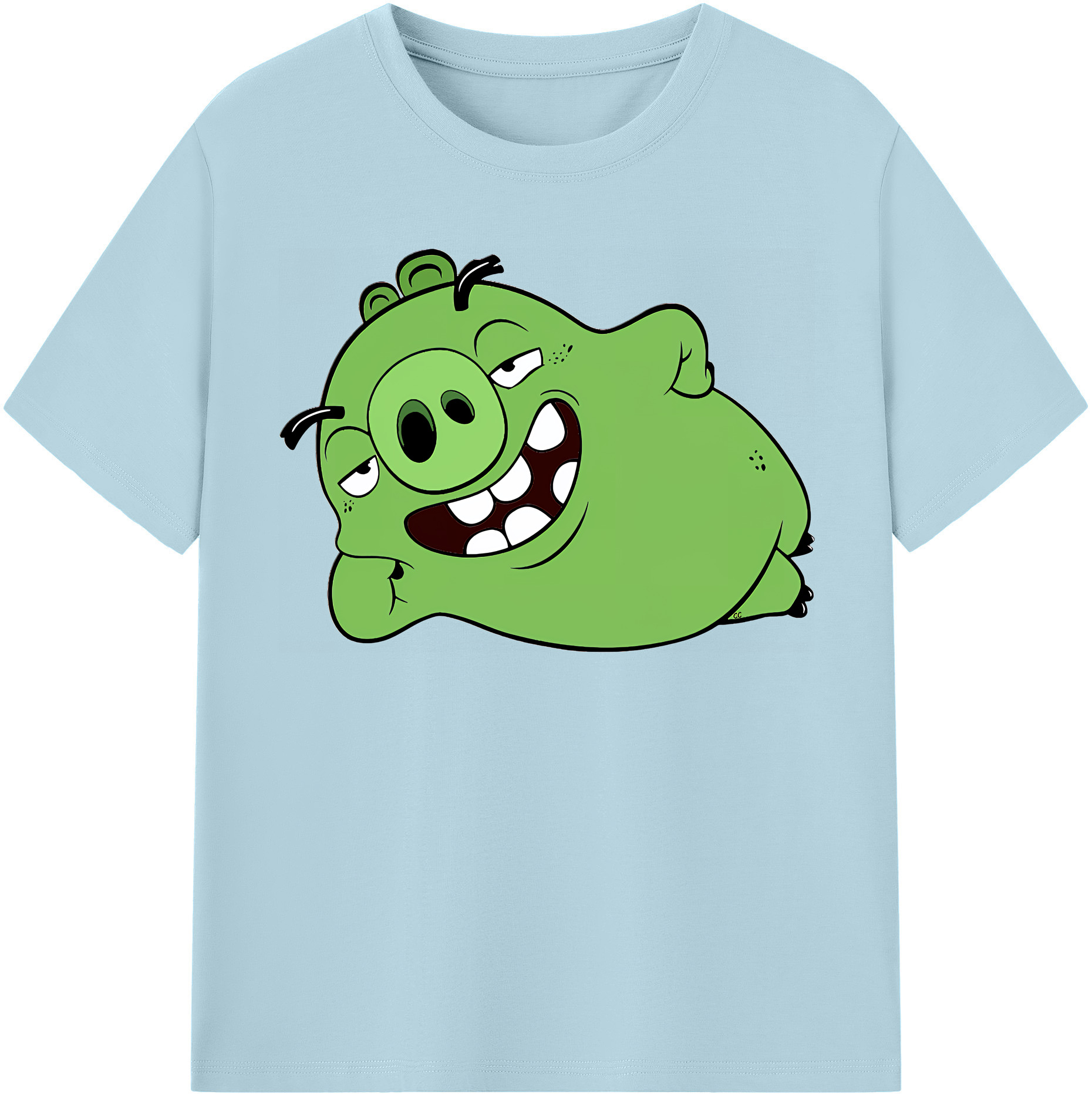 （画像用） Angry Birds アングリーバード 綿100％半袖Tシャツ（フロントプリント）
